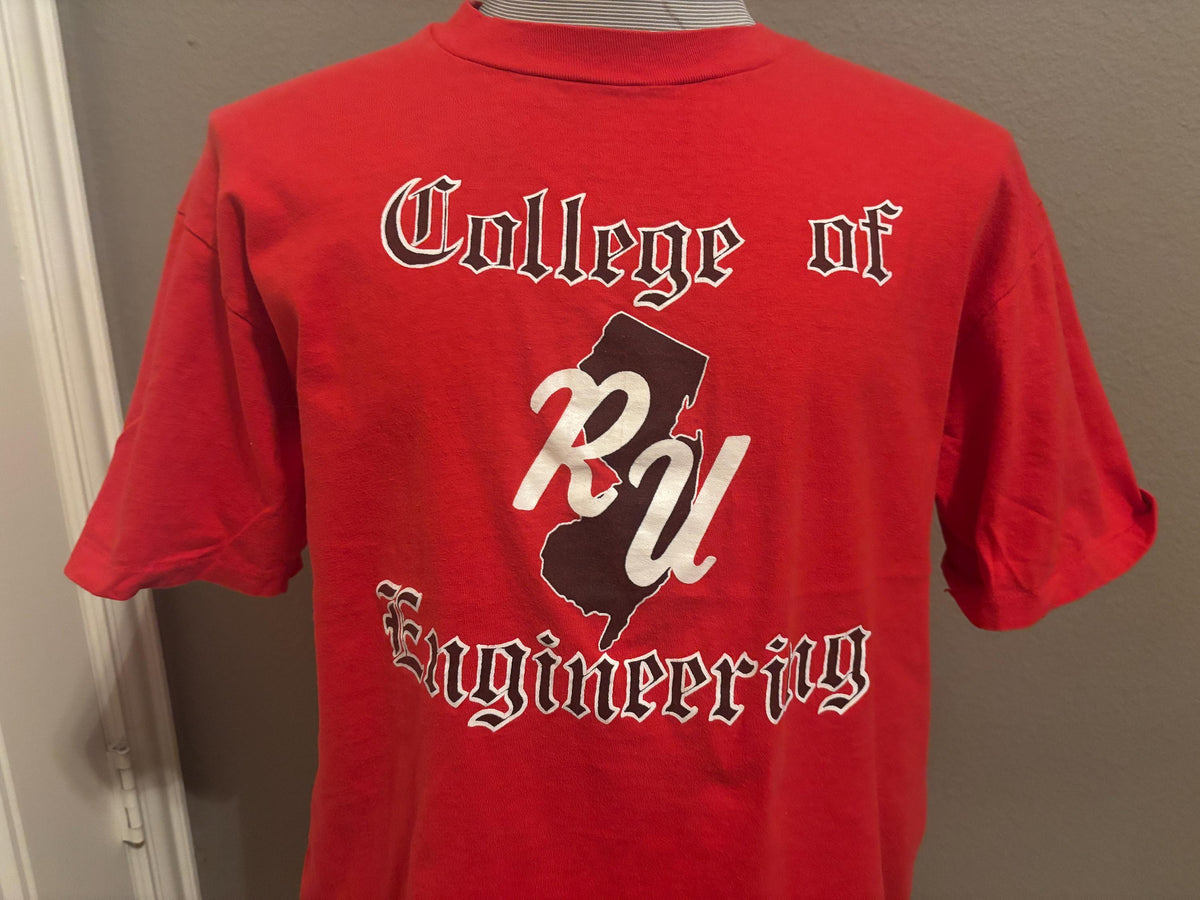 Vintage 8039s College of Engineering Rutgers University T shirt L Graphic Tee – Easygoing Wear · Perfect For Daily Wear
