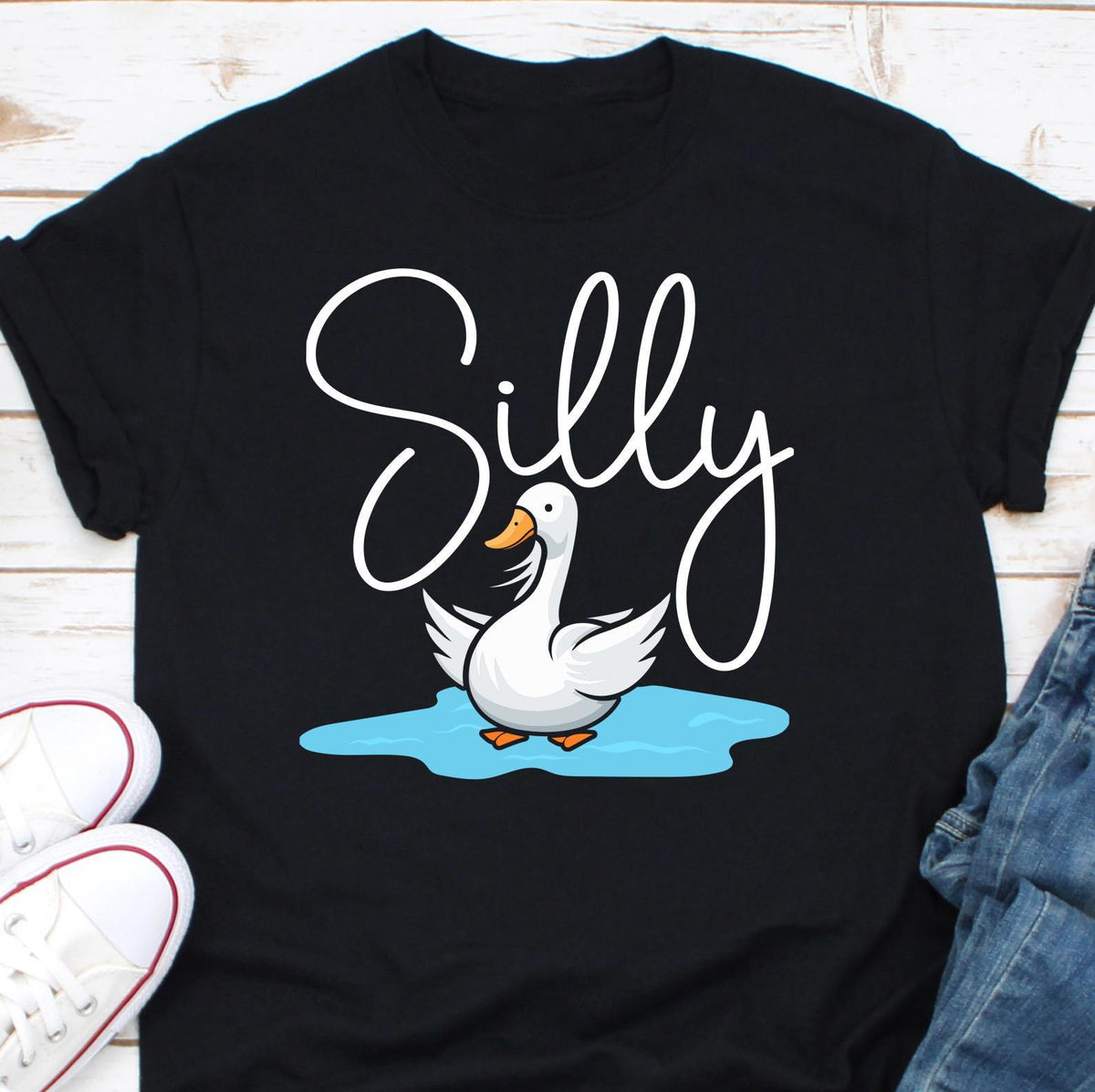 Silly Goose Shirt Silly Goose Tshirt Silly Goose Vintage Farm Shirt Cute Goose Shirt Gifts for Farm Girls Mom Gifts Homestead Graphic Tee – Cozy Vibes · High-Quality Print