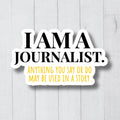 Funny Journalism Sticker Journalism Stickers Journalism Decal Journalism Gift Gift For Writer Author Sticker Journaling Sticker Graphic Tee – Easygoing Wear · Great Gift For Fans