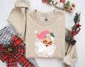 Pink Santa Retro Christmas TShirts Sweatshirts for Women Pink Christmas Matching Family Sweaters Pink Vintage Holiday Crewneck Group Party Sweatshirt – Feel-Good Design · Top Pick For Any Outfit