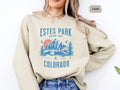 Estes Park Sweatshirt Mountain Graphic Sweater Colorado Vacation Apparel Outdoor Adventure Jumper Unisex Pullover Top Sweatshirt – Feel-Good Design · Great Gift For Fans