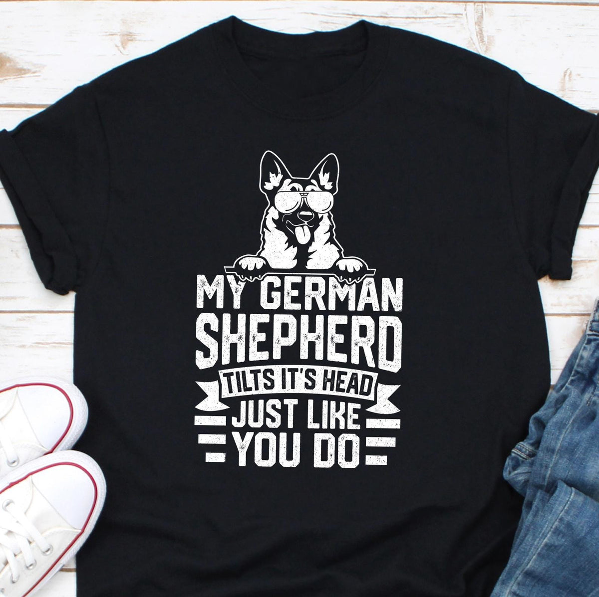 My German Shepherd Tilts Its Head Just Like You Do Shirt Funny Swiss Shepherd Dog Shirt Funny Dog Mom Shirt Sarcastic Dog Mom Shirt Graphic Tee – Feel-Good Design · Trending Graphic Apparel