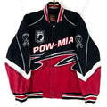 Vintage PowMia Bomber Racing Jacket Size XL National League of Families Graphic Tee – Cozy Vibes · Must-Have Style