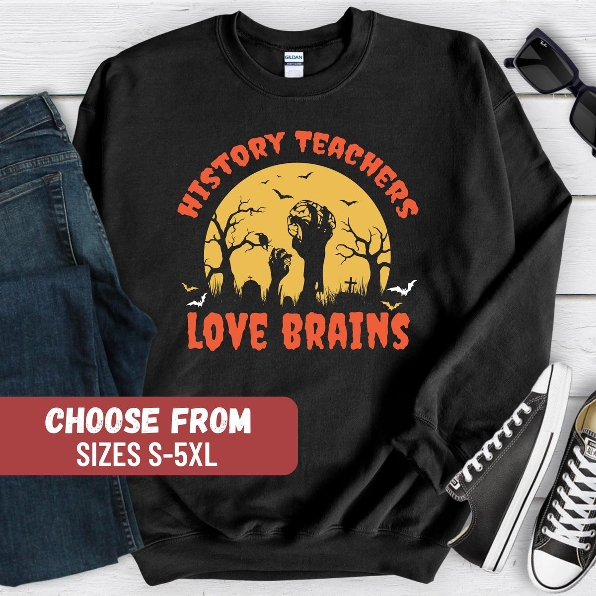 Halloween History Sweatshirt Halloween Teacher Gift Funny History Teacher Hoodie History Sweatshirt Teacher Appreciation Gift Hoodie – Easygoing Wear · High-Quality Print