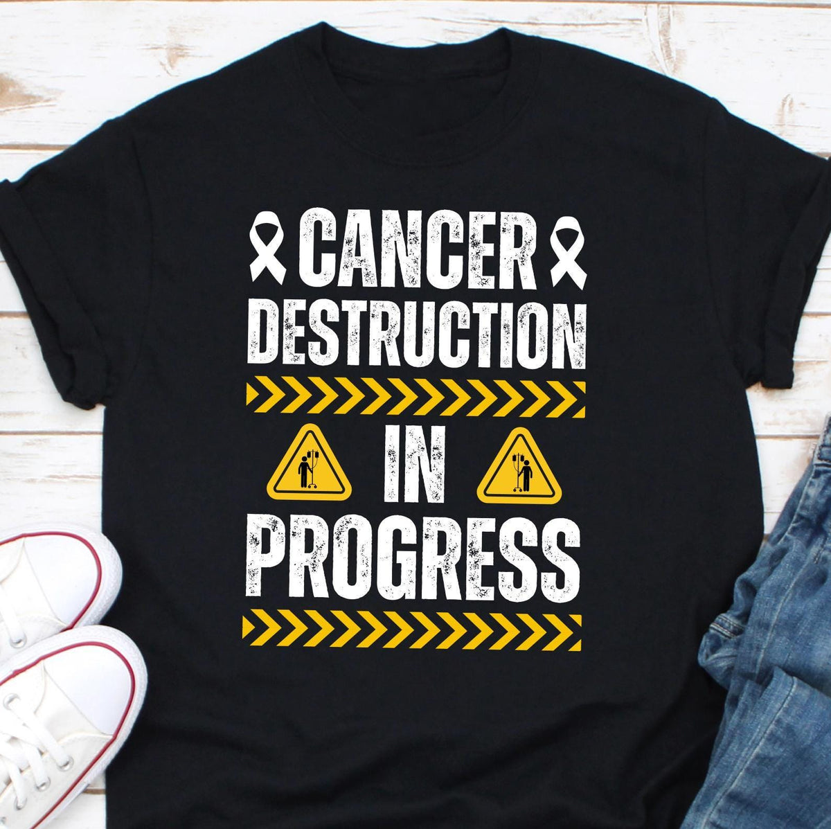 Cancer Destruction In Progress Shirt Chemo Day Shirt Chemo Cancer Patient Treatment Gift Cancer Awareness humor oncology Shirt Graphic Tee – Feel-Good Design · Trending Graphic Apparel