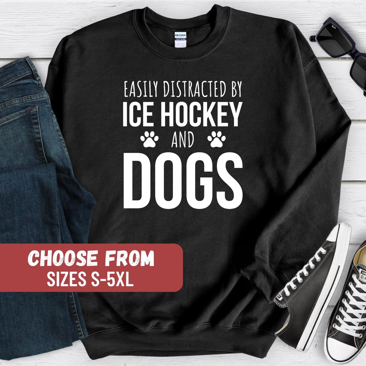 Ice Hockey Sweatshirt Hockey Lover Gift Ice Hockey Sweater Ice Hockey Hoodie Hockey Player Sweater Hockey Team Hoodie Ice hockey Tees Hoodie – Warm & Stylish · High-Quality Print