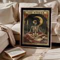 Skeleton Reader Tarot Card Print The Reader TarotWall Art Book Lover Gift Witchy Reading Nook Art Bookish Witchy Library Decor Graphic Tee – Easygoing Wear · Trending Graphic Apparel