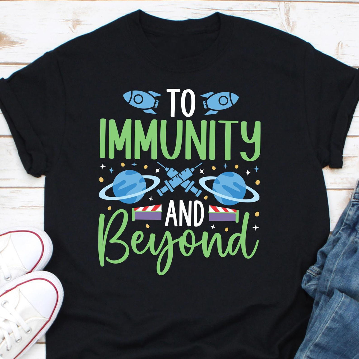 To Immunity And Beyond Shirt Peds Nurse Shirt Medical Shirt Vaccine Shirt Doctor Shirt Nursing Student Shirt Vaccine Awareness Shirt Graphic Tee – Cozy Vibes · Top Pick For Any Outfit