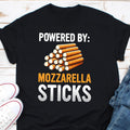 Powered By Mozzarella Sticks Shirt Funny 9039s Shirt Funny Mozzarella Sticks Funny Meme Shirt Foodie Shirt Mozzarella Lovers Gift Graphic Tee – Bold Style · High-Quality Print