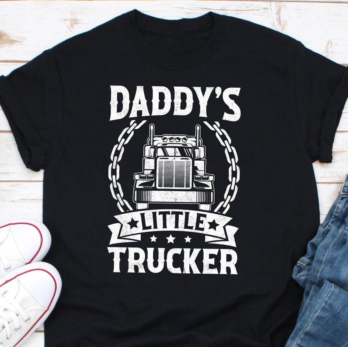 Daddy39s Little Trucker Shirt Truck Driver Daughter Shirt Truck Driver Son Shirt Trucker Shirt Trucker Dad Shirt Truck Driver Shirt Graphic Tee – Easygoing Wear · Must-Have Style