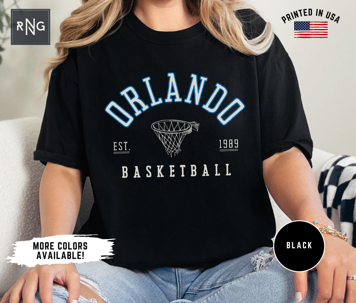 Orlando Basketball Shirt Retro Magic Basketball Shirt Orlando Basketball Apparel Magic Sports Apparel Retro Orlando Basketball Gift Graphic Tee – Bold Style · Great Gift For Fans