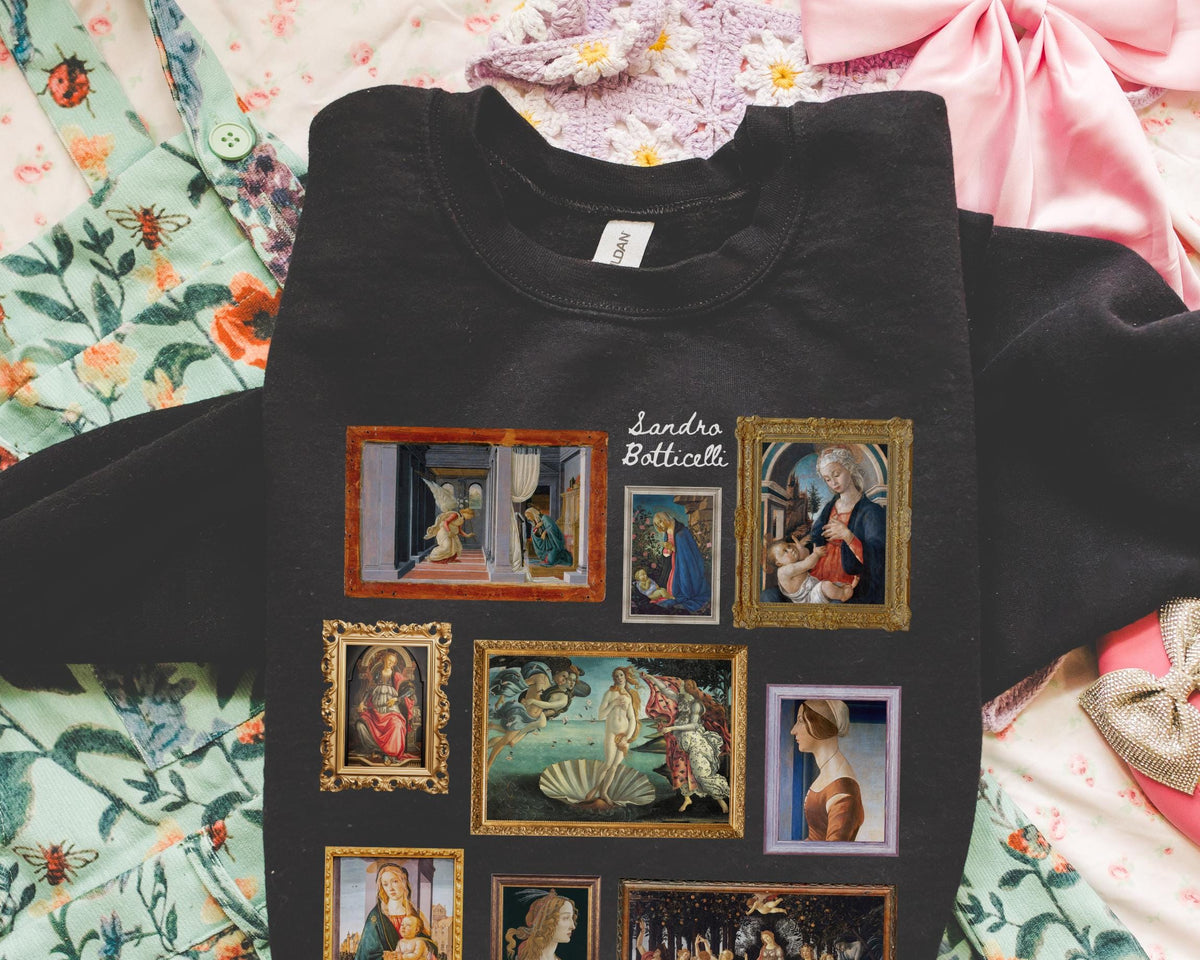 Sandro Botticelli Art History Sweatshirt History Professor Social Studies Shirt for Historian Who Loves Late Gothic Early Renaissance Art Sweatshirt – Fan Favorite · Top Pick For Any Outfit