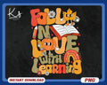 Fall In Love With Learning Png Retro Teacher Fall Png Fall Teacher Shirt Design Groovy Teacher Png Gift For Teacher Teacher Pumpkin Png Graphic Tee – Everyday Comfort · High-Quality Print