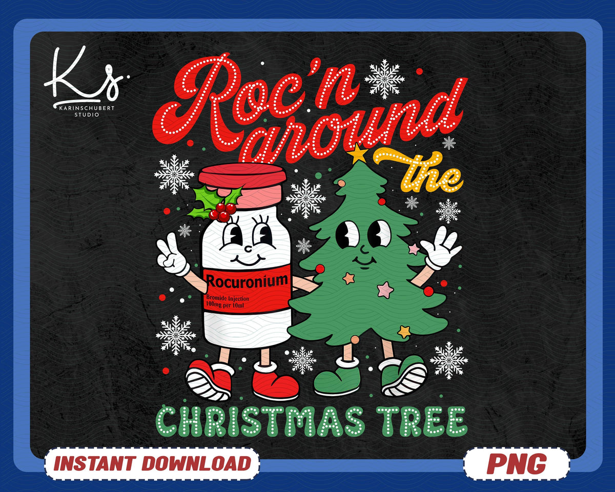 Icu Nurse Christmas Png Rocn Around The Christmas Tree Icu Cvicu Png Dream Team Png Medical Christmas Gifts Funny Nurse Christmas Png Graphic Tee – Cozy Vibes · Perfect For Daily Wear