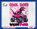 Cool Boys Wear Pink Dino Png Pink Dinosaur Png In October We Wear Pink Png Breast Cancer Awareness Ribbon Png Breast Cancer Warrior Png Graphic Tee – Everyday Comfort · Perfect For Daily Wear