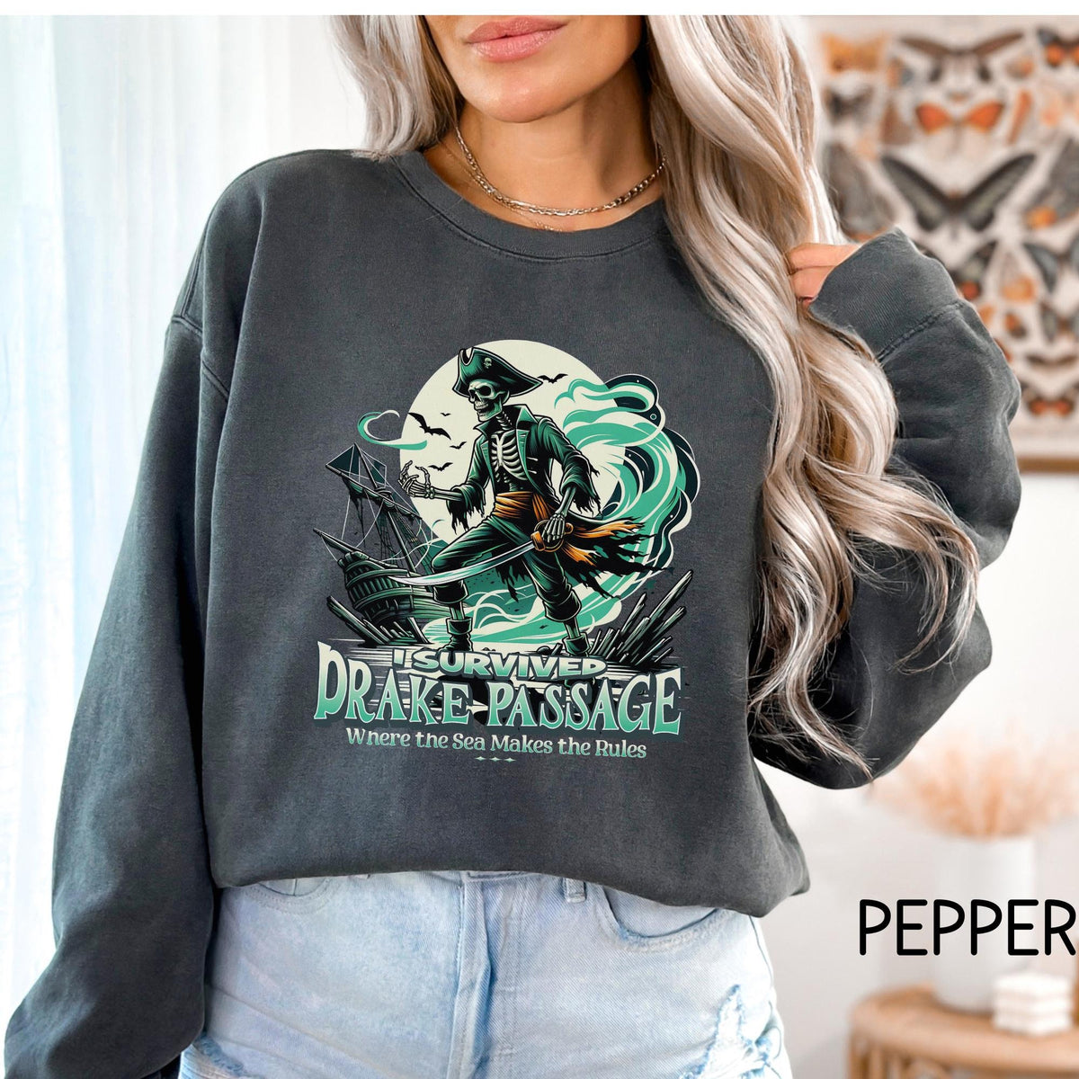 Drake Passage Sweatshirt Antarctica Sweater South Pole Shirt Antarctica Gift Cruising South America Antarctica Cruise Sweatshirt – Bold Style · Great Gift For Fans