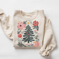 Boho Floral Christmas Shirt Coquette Christmas Shirt Girly Christmas Tree Sweatshirt Boho Christmas Sweatshirt Christmas Tree Sweatshirt Sweatshirt – Bold Style · Top Pick For Any Outfit