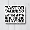 Funny Pastor Sticker Pastor Decals Pastors Appreciation Pastors Gift Christian Sticker Preacher Sticker Preacher Decal Preacher Gift Graphic Tee – Premium Graphic · Must-Have Style