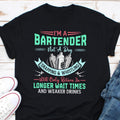 I39m A Bartender Not A Dog Shirt Flair Bartending Design Bartender Gift Barista Shirt Cocktail Mixing T Shirt Flaring Bottles Graphic Graphic Tee – Feel-Good Design · Must-Have Style