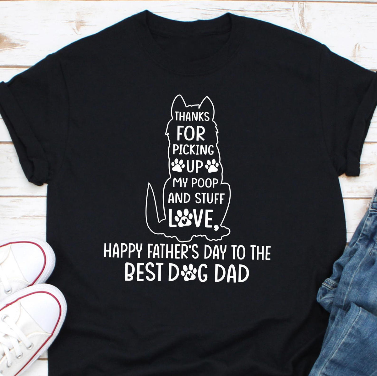 Thank You For Picking Up My Poop Shirt Gift For Dog Dad Dog Lovers Shirt Best Dog Dad Ever Shirt The Dog Father Dog Lover Shirt Gift Graphic Tee – Soft Feel · High-Quality Print