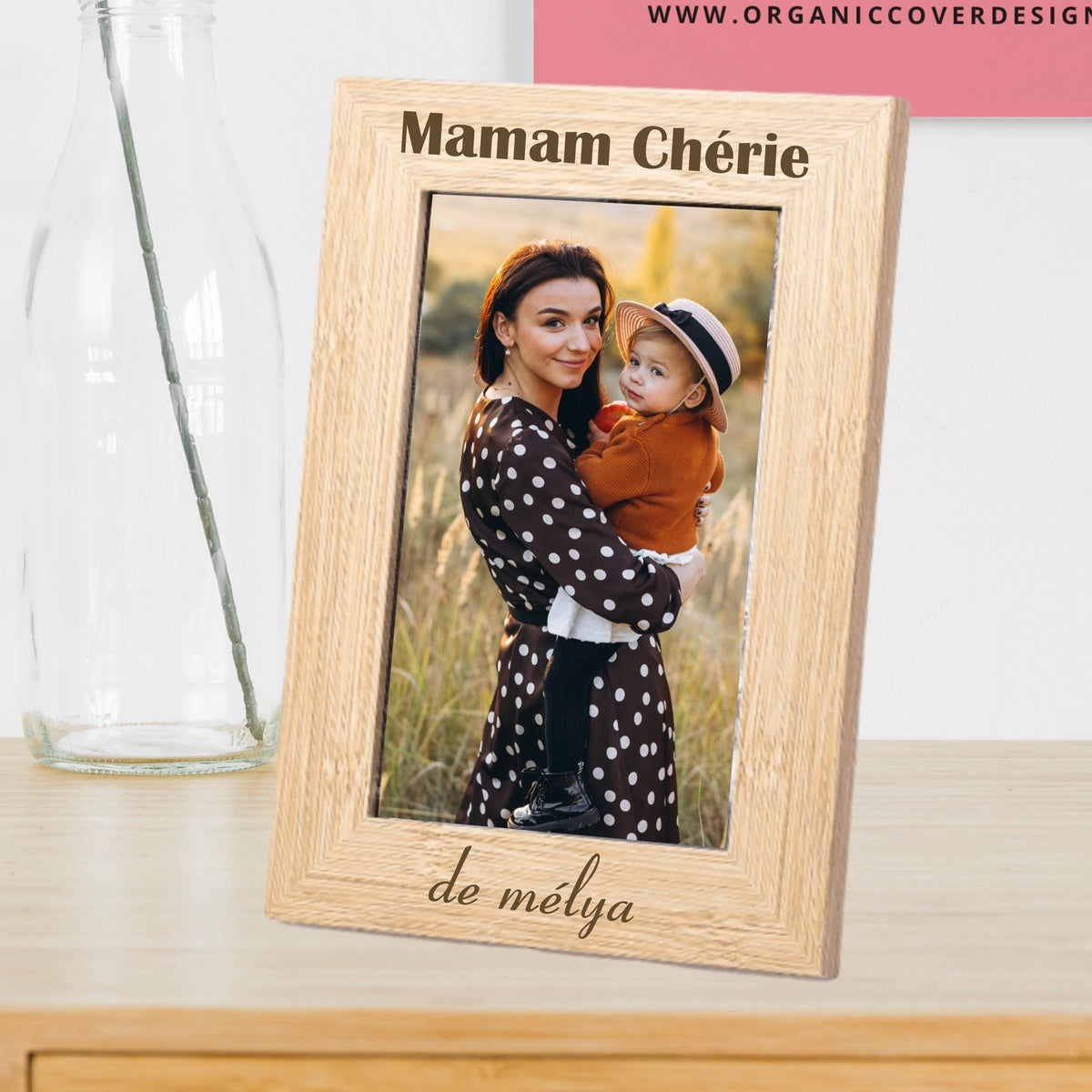 Cadre photo personnalis Maman chrie mamie chrie papa chri papi chri ide cadeau personnalis maman anniversaire maman nol maman Graphic Tee – Bold Style · Great Gift For Fans