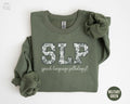 Floral Speech Therapy Sweatshirt Toile SLP Shirt Speech Language Pathologist SweaterFuture Speech Therapist Graduation GiftSpeech Crewneck Sweatshirt – Soft Feel · Perfect For Daily Wear