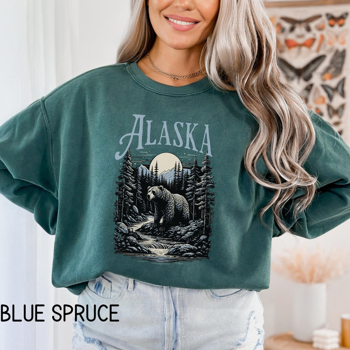 Alaska Sweatshirt Alaska Cruise Sweater Alaska Vacation State Sweater Retro Alaska Shirt Alaska Travel Alaska Souvenir Sweatshirt – Premium Graphic · Top Pick For Any Outfit