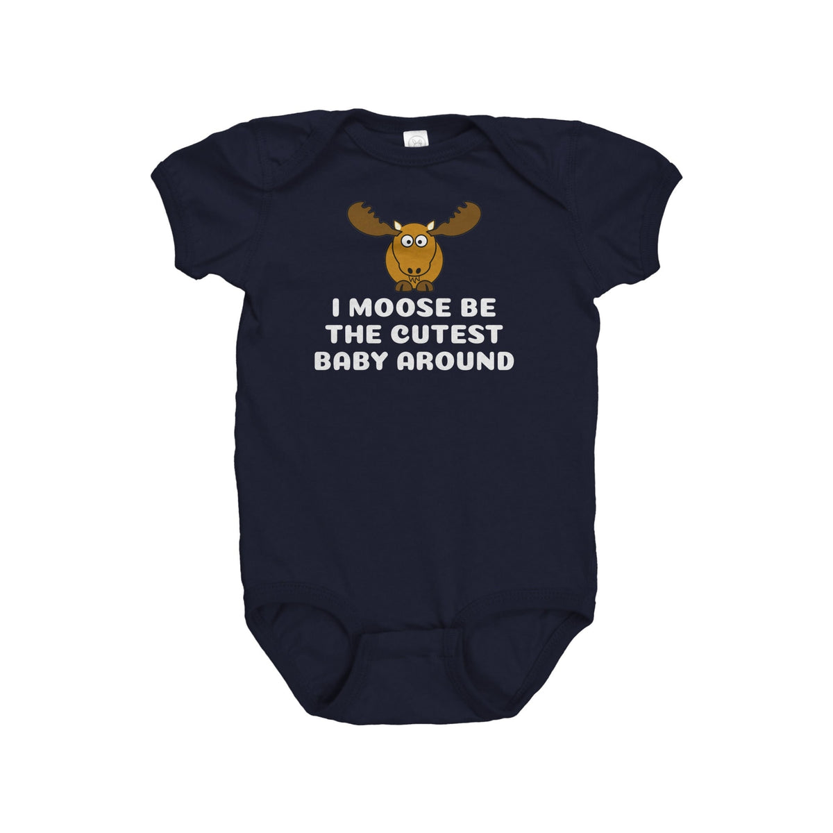 Cute Moose Baby Bodysuit Moose Baby Gift Moose Lover Baby Baby Onepiece Baby Shower Gift I Moose Be The Cutest Baby Around Graphic Tee – Aesthetic Look · Great Gift For Fans