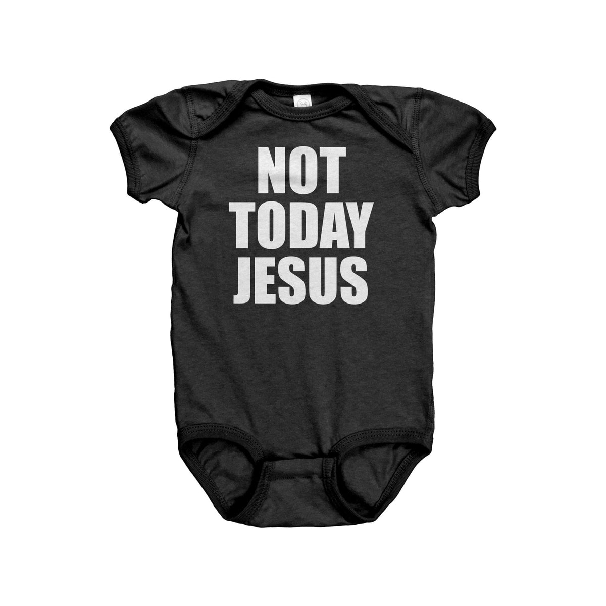 Atheist Baby Bodysuit Atheism Baby OnePiece Atheist Baby Gift Not Today Jesus Graphic Tee – Bold Style · Great Gift For Fans