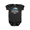 Cute Dolphin Baby Bodysuit Dolphin Baby Onepiece Dolphin Baby Gift I Just Really Like Dolphins Baby Shower First Birthday Graphic Tee – Bold Style · Trending Graphic Apparel