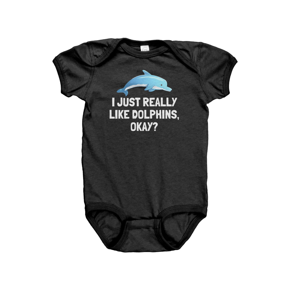 Cute Dolphin Baby Bodysuit Dolphin Baby Onepiece Dolphin Baby Gift I Just Really Like Dolphins Baby Shower First Birthday Graphic Tee – Bold Style · Trending Graphic Apparel