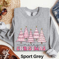 Pink Retro Christmas Sweatshirt Ladies Pink Christmas Tree Shirt Trendy Girly Aesthetic Christmas Sweater Women39s Merry Christmas Shirt Sweatshirt – Easygoing Wear · Top Pick For Any Outfit