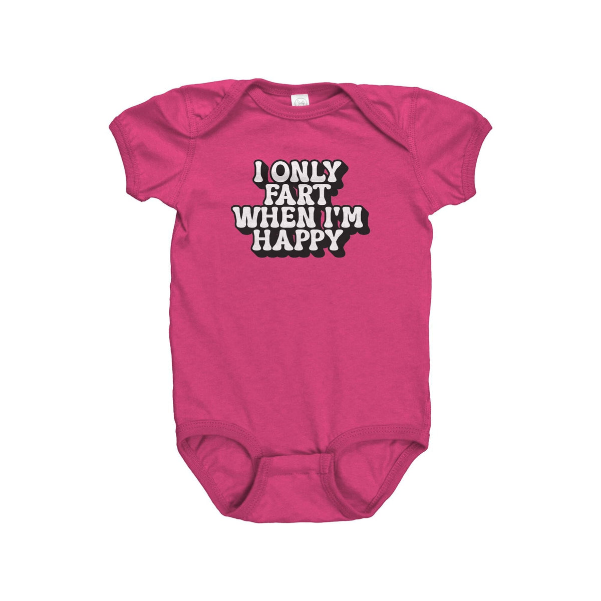 Funny Baby Bodysuit Fart Baby Onepiece Baby Shower Gift First Birthday I Only Fart When Im Happy Graphic Tee – Easygoing Wear · Perfect For Daily Wear