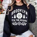 Vintage Brooklyn Basketball Tis The Season Sweatshirt Brooklyn Basketball Unisex Hoodie Basketball Retro T shirt Christmas Gifts For Her Hoodie – Premium Graphic · Perfect For Daily Wear