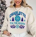 Vintage Charlotte Basketball Tis The Season Sweatshirt Charlotte Basketball 90s Hoodie Basketball Retro T shirt Christmas Gifts For Fans Hoodie – Everyday Comfort · Must-Have Style