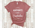 Happiness Is Being a Grandmother Tshirt Special Grandma Pregnancy Announcement Gift Idea Can Be Personalized with any Grandmother Name Graphic Tee – Everyday Comfort · Must-Have Style