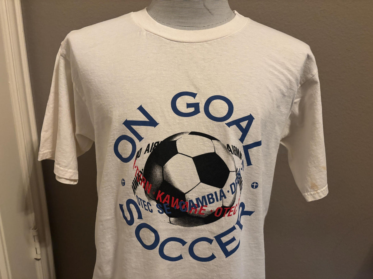 Vintage 9039s On Goal Soccer ENS Budweiser Sports T shirt L Graphic Tee – Aesthetic Look · Top Pick For Any Outfit