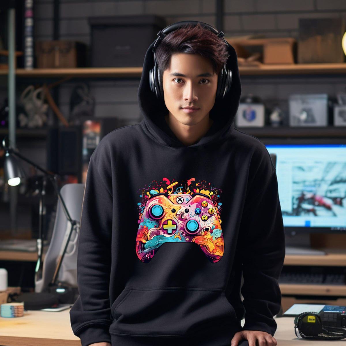 Gaming Hoodie For Gamers Gaming Controller 7 Design Gaming Hoody For Dad Daughter Son Brother Xmas Gifts For Gamers Hoodie – Cozy Vibes · Top Pick For Any Outfit