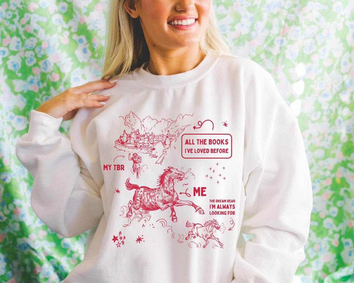 Chaotic Book Lover Sweatshirt for Bookworm Always Adding Books to Her TBR Cute and Silly Bookish Crewneck for Romance Reader or Librarian Sweatshirt – Warm & Stylish · Must-Have Style