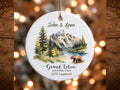 Grand Teton Ceramic Ornament Personalized Ornament Custom Holiday Decoration Christmas Tree Ornament Gift Keepsake Ornament Family Name Graphic Tee – Easygoing Wear · High-Quality Print