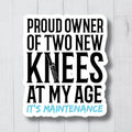 Knee Replacement Vinyl Sticker Knee Surgery Gift Knee Post Surgery Gift Knee Surgery Recovery Sticker Laptop Decal Water Bottle Sticker Graphic Tee – Feel-Good Design · Trending Graphic Apparel