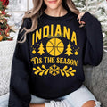 Vintage Indiana Basketball Tis The Season Cute Sweatshirt Indiana Basketball 90s Hoodie Basketball Retro T shirt Christmas Gifts For Fan Hoodie – Warm & Stylish · High-Quality Print
