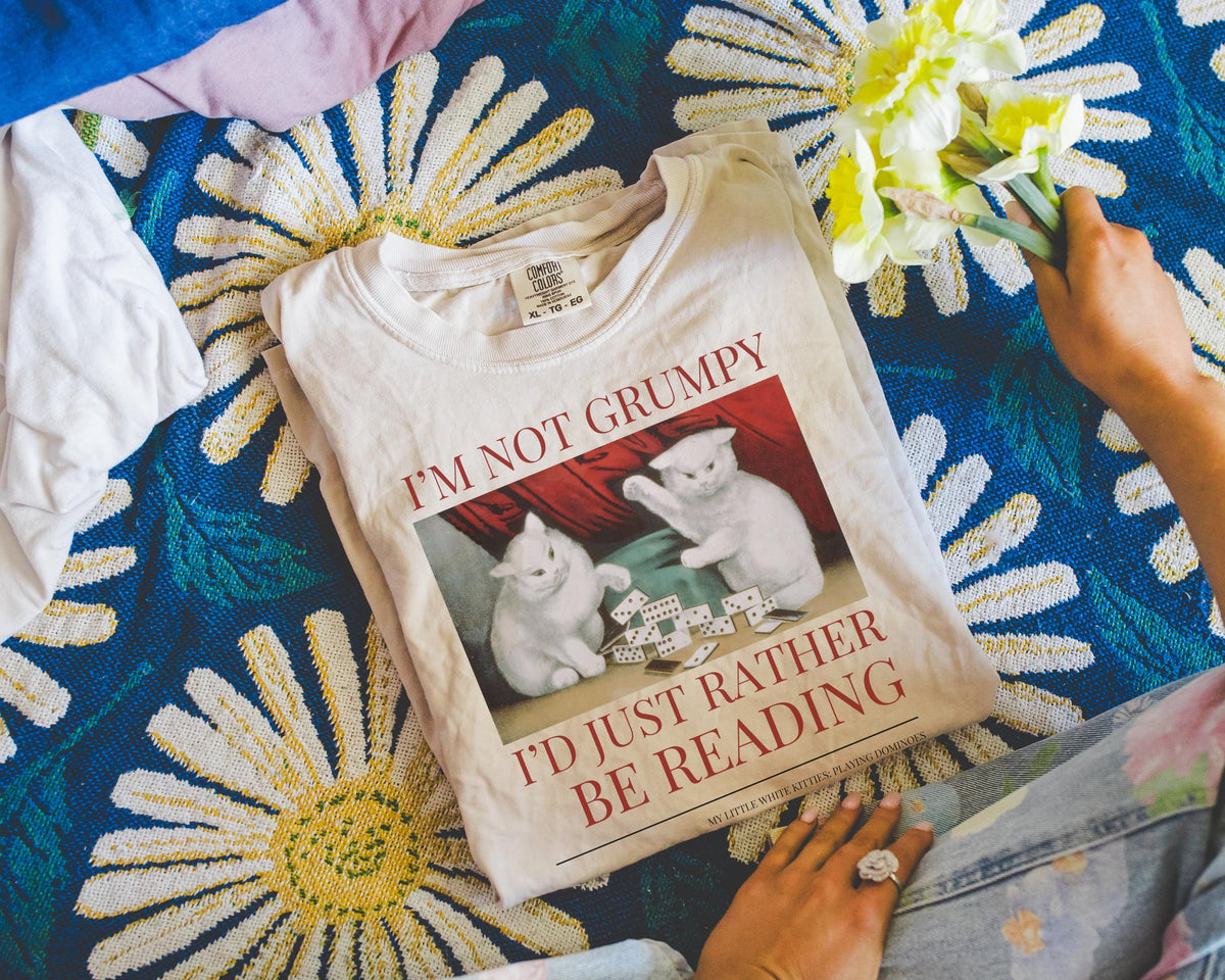 Funny Reading Shirt for Cat Lover or Art Historian Who Loves Cats Cute Book Lover TShirt for Cat Mom Bookish Friend Who39s a Little Grumpy Graphic Tee – Fan Favorite · Top Pick For Any Outfit