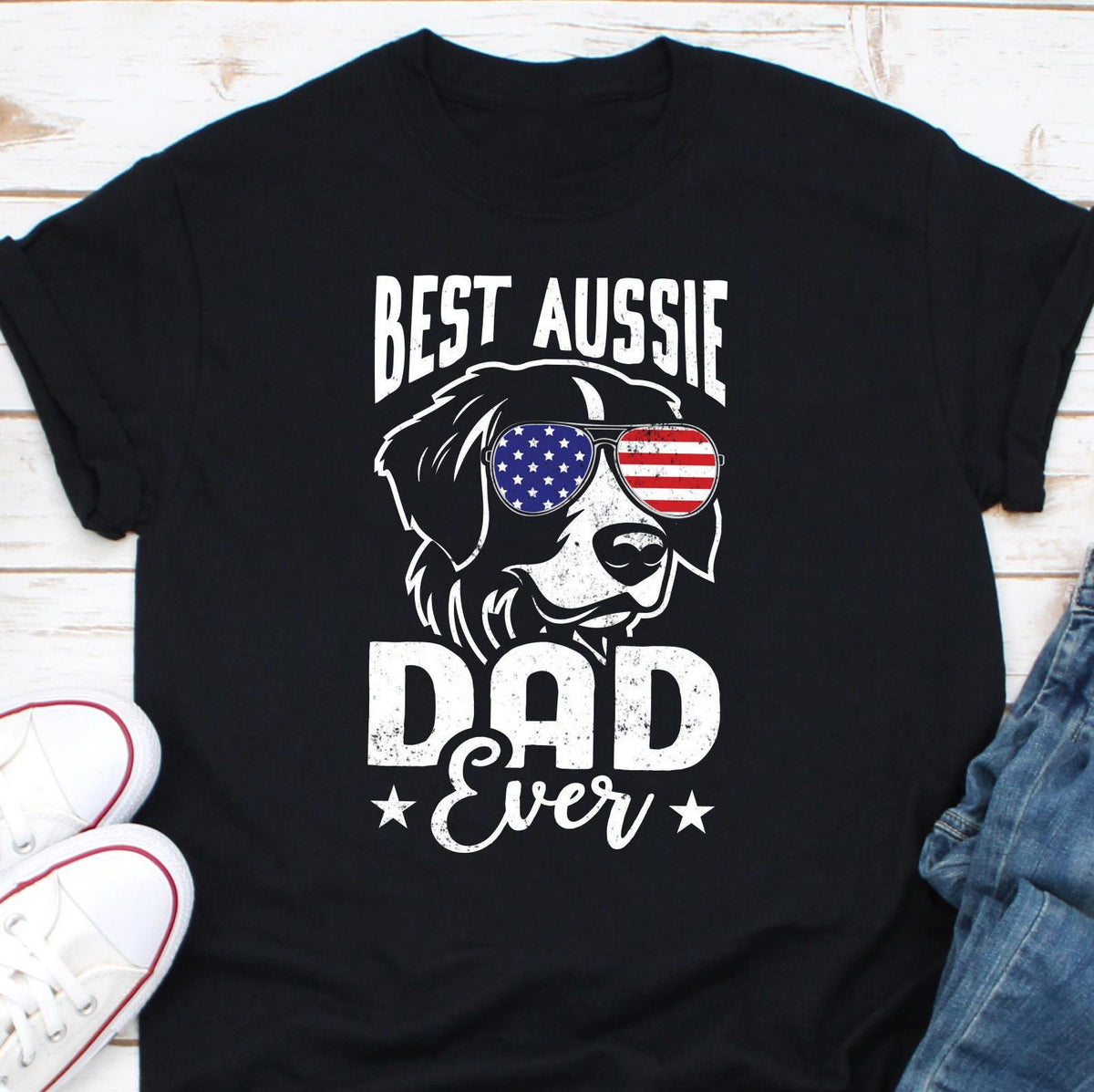 Best Aussie Dad Ever Shirt Aussie Dad Shirt Australian Shepherd Dad Shirt Aussie Gift Aussie Dad Gift Aussie Shepherd Dad Aussie Shirt Graphic Tee – Feel-Good Design · Trending Graphic Apparel