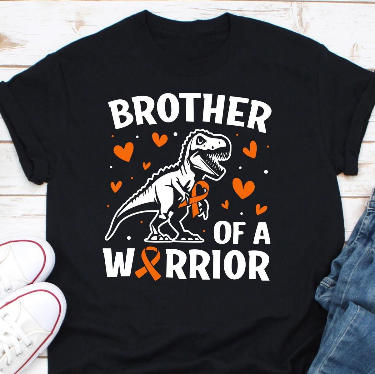 Brother of a Warrior Cancer Awareness Shirt Cancer Shirt Childhood Cancers Gifts Childhood Cancer Ribbon Childhood Cancer Fighter Shirt Graphic Tee – Warm & Stylish · High-Quality Print