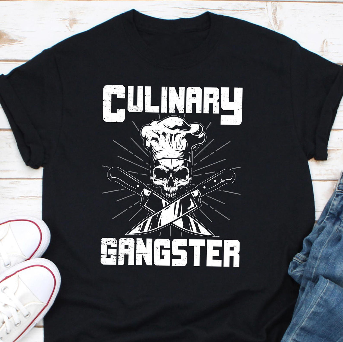 Culinary Gangster Chef Shirt Gifts for Chefs Cooking Gift Cookery Design Food Lover Kitchen Shirt Cook Shirt Graphic Tee – Bold Style · Trending Graphic Apparel
