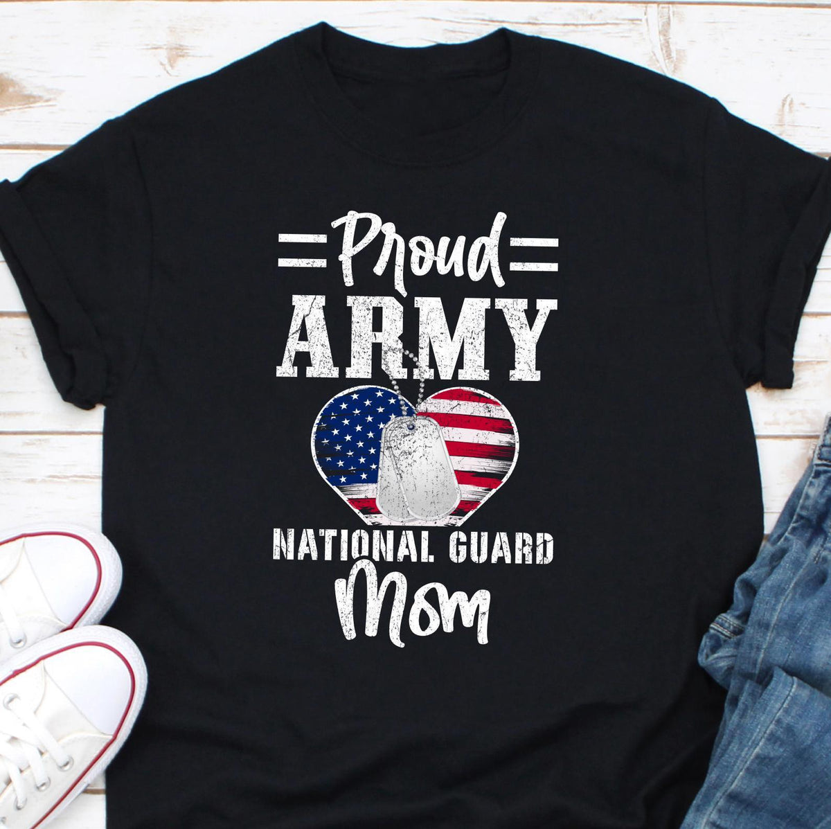 Proud Army National Guard Mom T Shirt Army Mom Shirt Military Mom Shirt National Guard Mom Tee Gift for Army Mom Military Mom Gift Graphic Tee – Aesthetic Look · Top Pick For Any Outfit