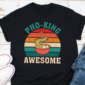 Noodle Lover Shirt Pho King Awesome Vietnamese Pho Noodle Ramen Tee Viet Food Culture Funny Foodie Pun Cute Food Art Graphic Tee – Feel-Good Design · Must-Have Style