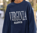 Virginia Sweatshirt Womens Virginia Crewneck Virginia Shirt Virginia Pullover Virginia Gifts Souvenir Sweatshirt – Feel-Good Design · Great Gift For Fans