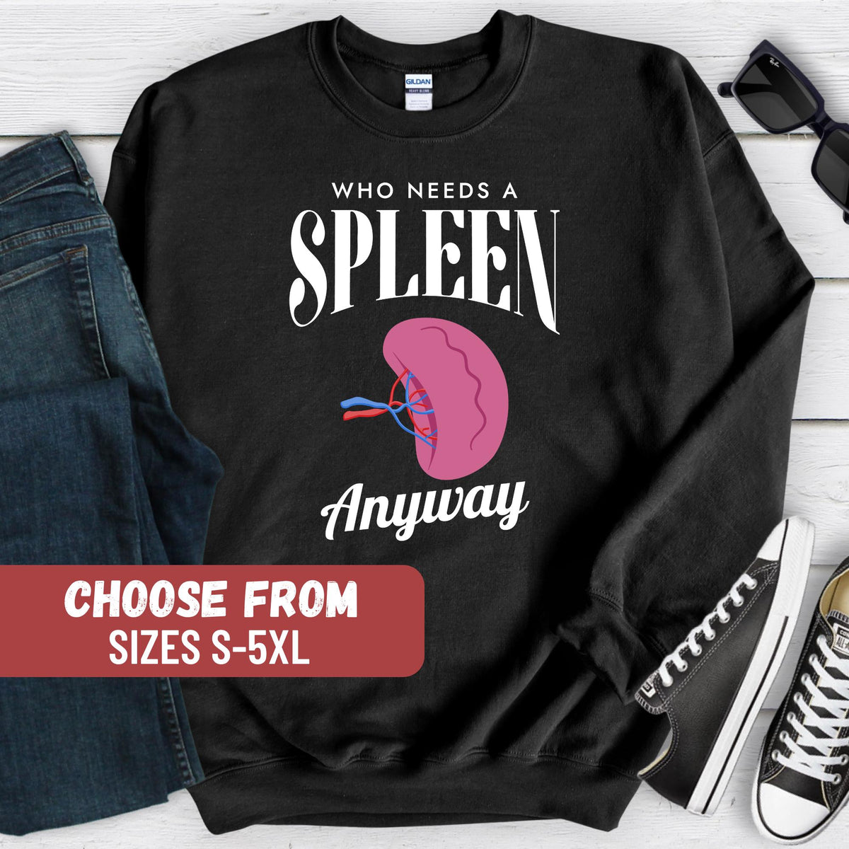 Spleen Surgery Sweatshirt Spleen Surgery Gift Funny Spleen Sweatshirt Spleen Removal Sweater Spleen Removal Gift Spleen Surgery Hoodie Hoodie – Soft Feel · Great Gift For Fans